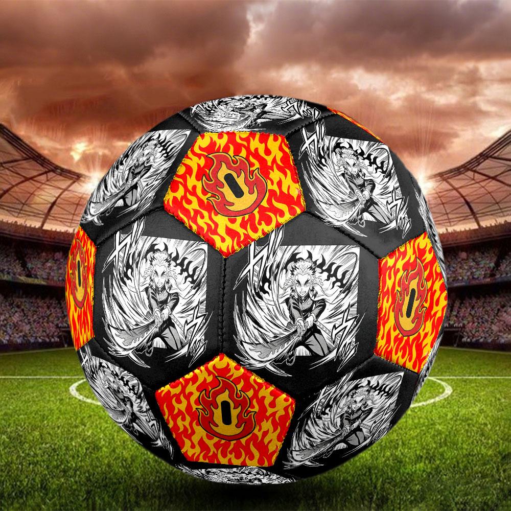 1pc Demon Slayer Kimetsu no Yaiba Soccer Ball Size 5 Indoor Soccer Ball Fashion Colorful Backyard Game - Great For Sports Fans Gift HE25