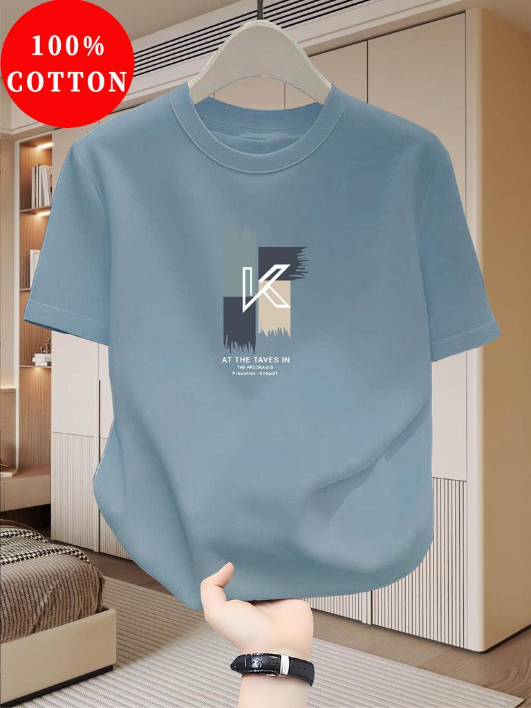 Simple Japanese Letter Print 100 Cotton Men Woment Tshirt Summer Autumn Daily Outdoor Sports Casual Loose Street Short Sleeve