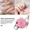 Electric Nail Polishing Machine High Speed Nail Polisher with 6 Grinding Heads for Versatile Nail Care