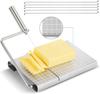 Gugrida Cheese Knife Cheese Cutter and Cheese Cutter Cheese Cutter with Bulk Cheese Cutter Plate with 5 Alternative Wires Stainless Steel Precision