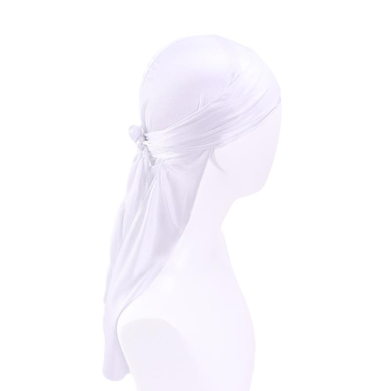 Lange Schleife Unisex Erwachsener Satin Doo Rag Durag Bandanas Kappe Piratenhut Turban Herren Hip Hop Stirnband Biker Kopftuch Unisex Kopfbedeckung
