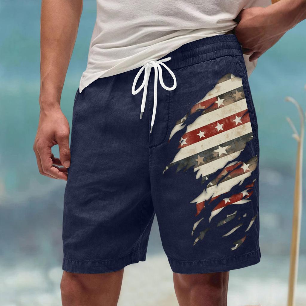 Men's Summer Large Casual Loose Sports Pants Beach Shorts