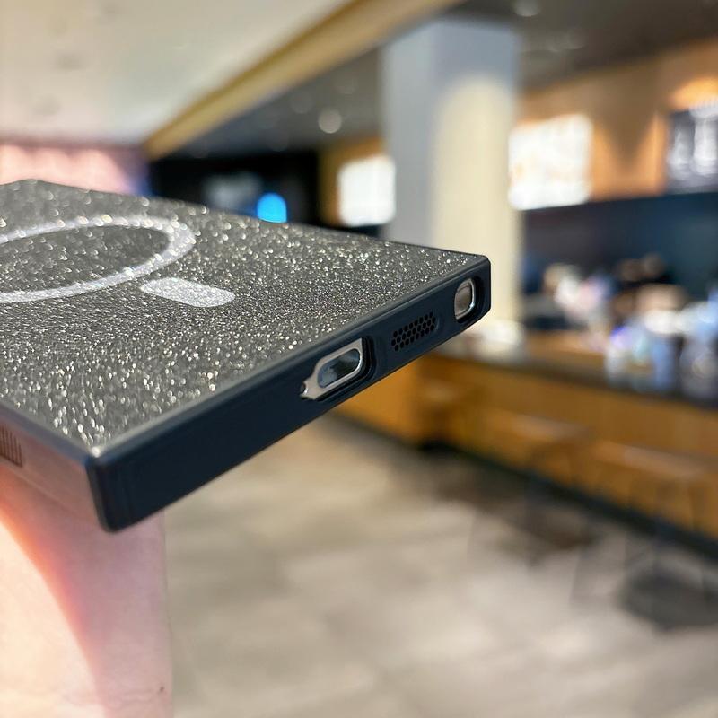 Fashion Glitter Matte Magnetic Phone Case For Samsung Galaxy S25 S24 Ultra S23 S22 for Magsafe Slim Shockproof Soft TPU Lens Protection Bumper Cover