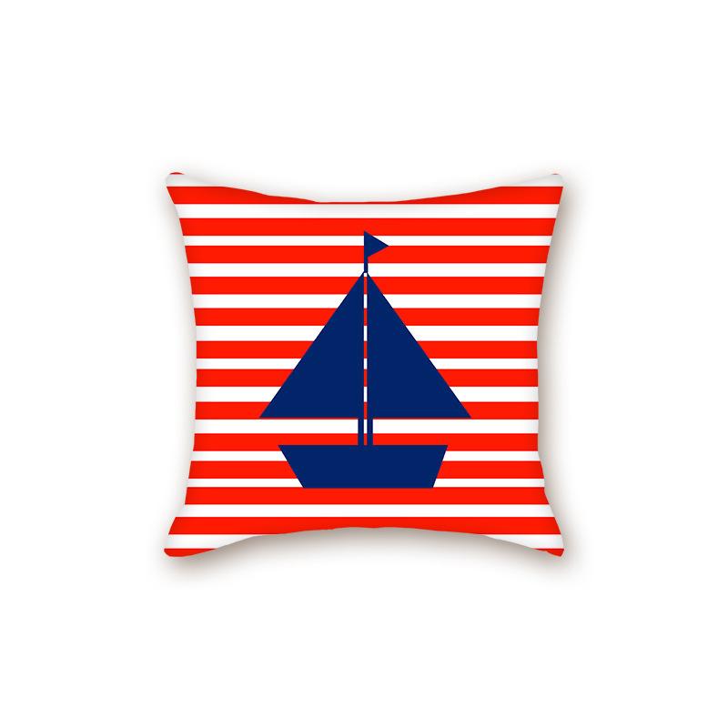 New Modern Simple Ocean Series Sofa Cushion Pillow Case Bedside Bedroom Backrest Pillow