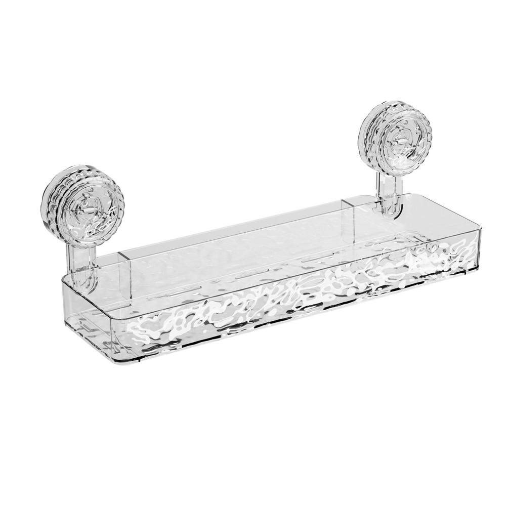 Plastic Suction Cups Shower Shelves Rectangular/Triangular Cosmetics Storage Rack  for Home