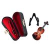 Miniature Violin Figurine Realistic Wooden Mini Violin Ornament Musical Instrument Model Doll Mansion Accessory for Home Decor Violin Lovers Gift