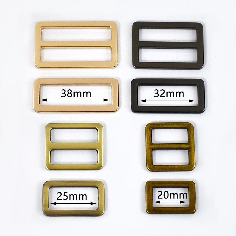 Meetee 20 stuks 20-50mm 16 kleuren metalen gesp webbing verstelgespen tasriem schuifring sluiting DIY leer hardware accessoires