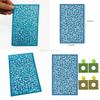 24TE DIY Silkscreen-Stencils Mesh-Silkscreen-Print Kit for Jewelry Embossing Tool Reusable-Mesh Screen Stencil Painting Decor