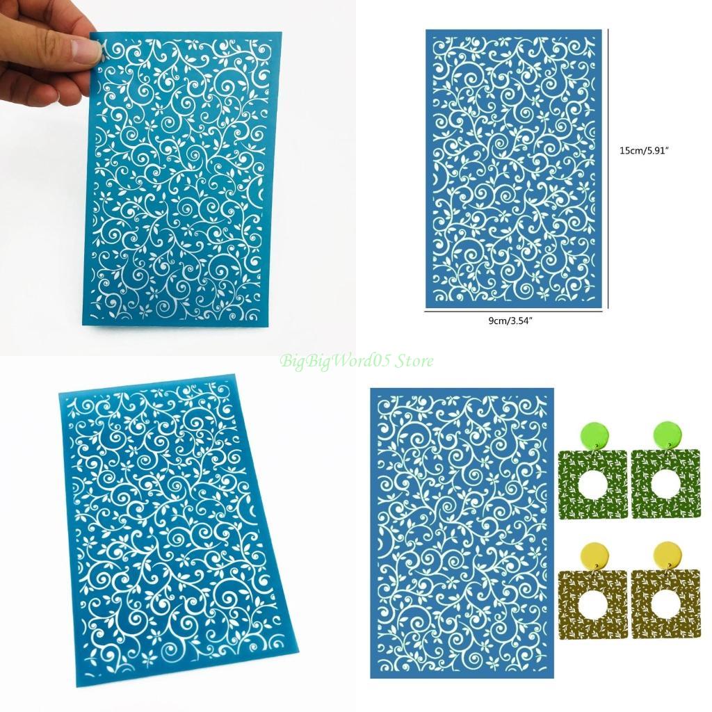 24TE DIY Silkscreen-Stencils Mesh-Silkscreen-Print Kit for Jewelry Embossing Tool Reusable-Mesh Screen Stencil Painting Decor