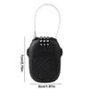 Retractable Cable Lock Portable Retractable Stroller Lock Black Backpack Safety Locker Snowboard Security Device for Luggage