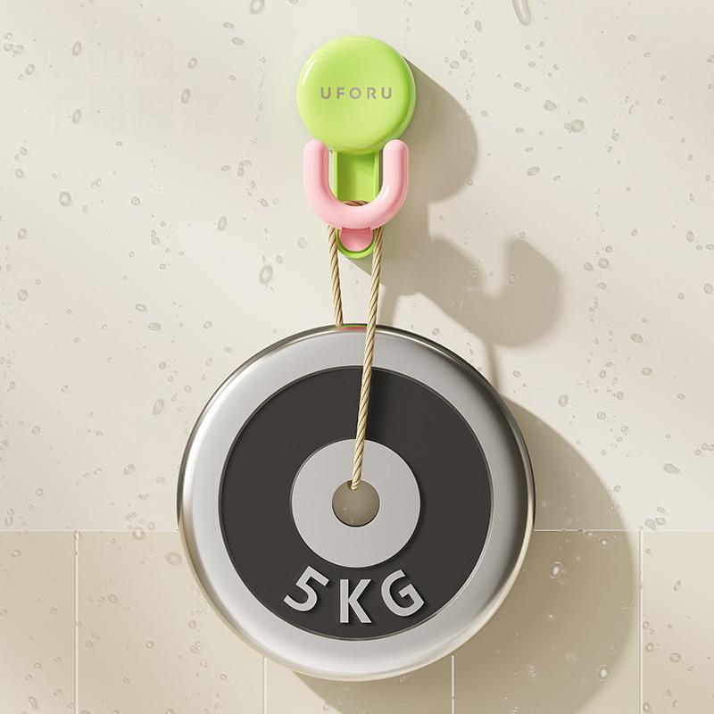 Waterproof Suction Cup Hooks Reusable Heavy Duty Vacuum Suction Towel Hook Strong Load-Bearing Capacity Abs Bath Robe Hook