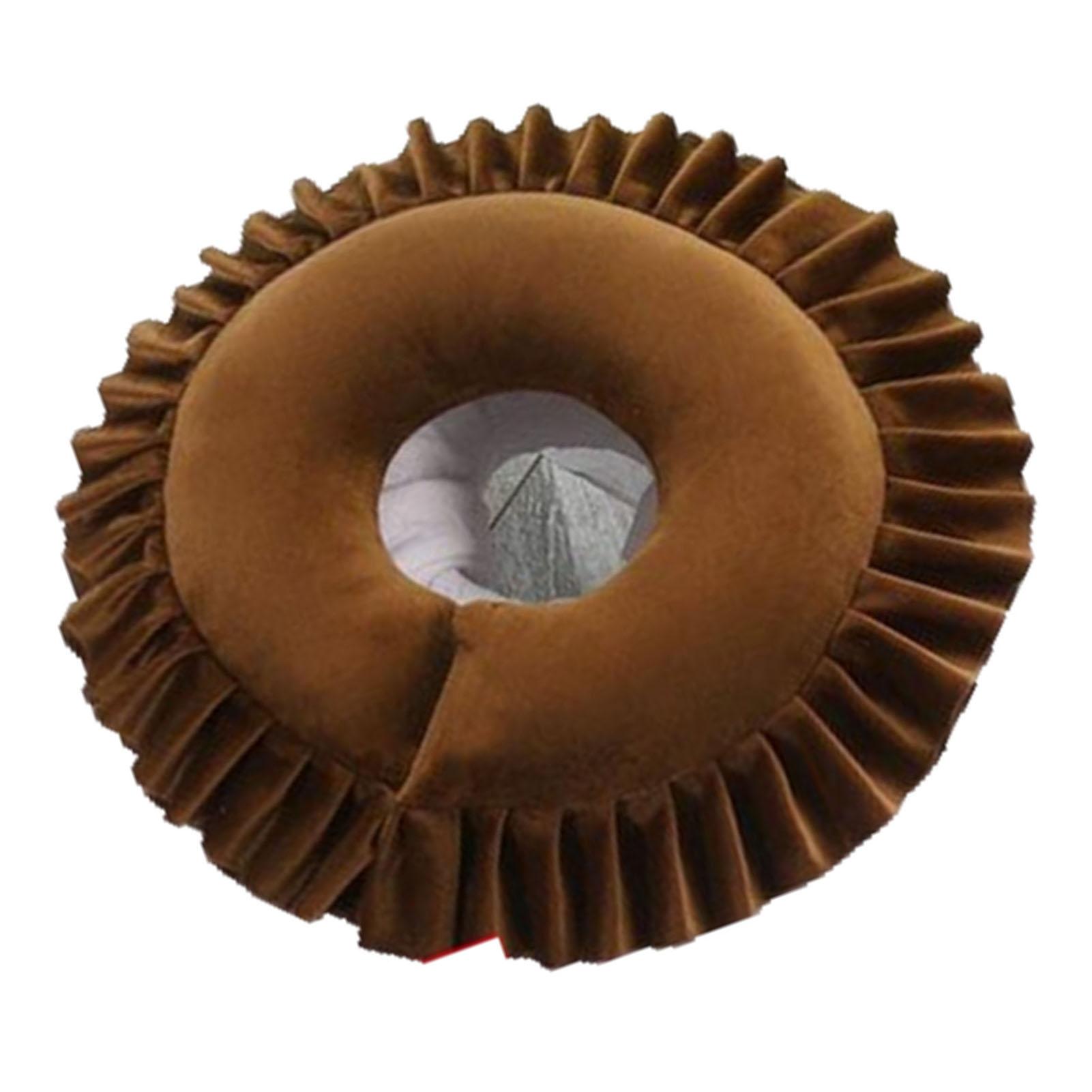 

Чехол для подголовника для лица, многофункциональный, удобный, портативный, мягкий, лицом вниз, наволочка для путешествий домой темно-коричневого