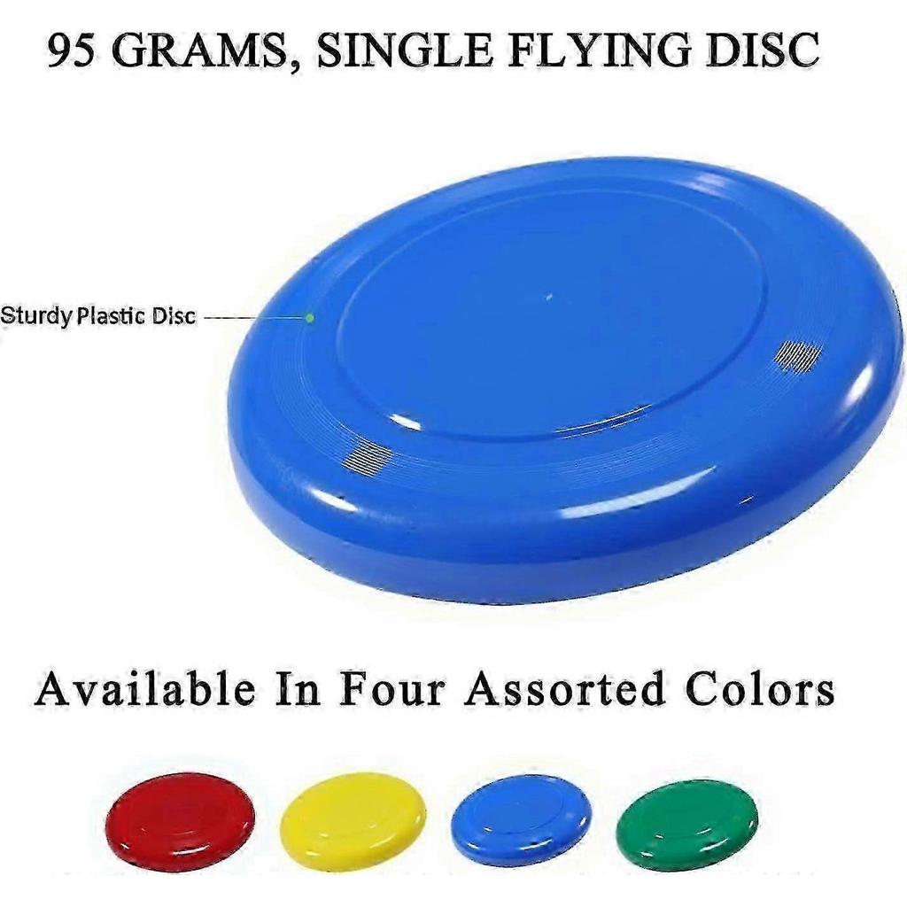 8-piece set of outdoor activity plastic frisbees 9inch
