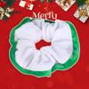 Soft Elastic Hair Bands for Women Christmas Velvet Scrunchies, Ties Girls, Lightweight Holiday Parties Contrast Color Ponytail Holder Accessories