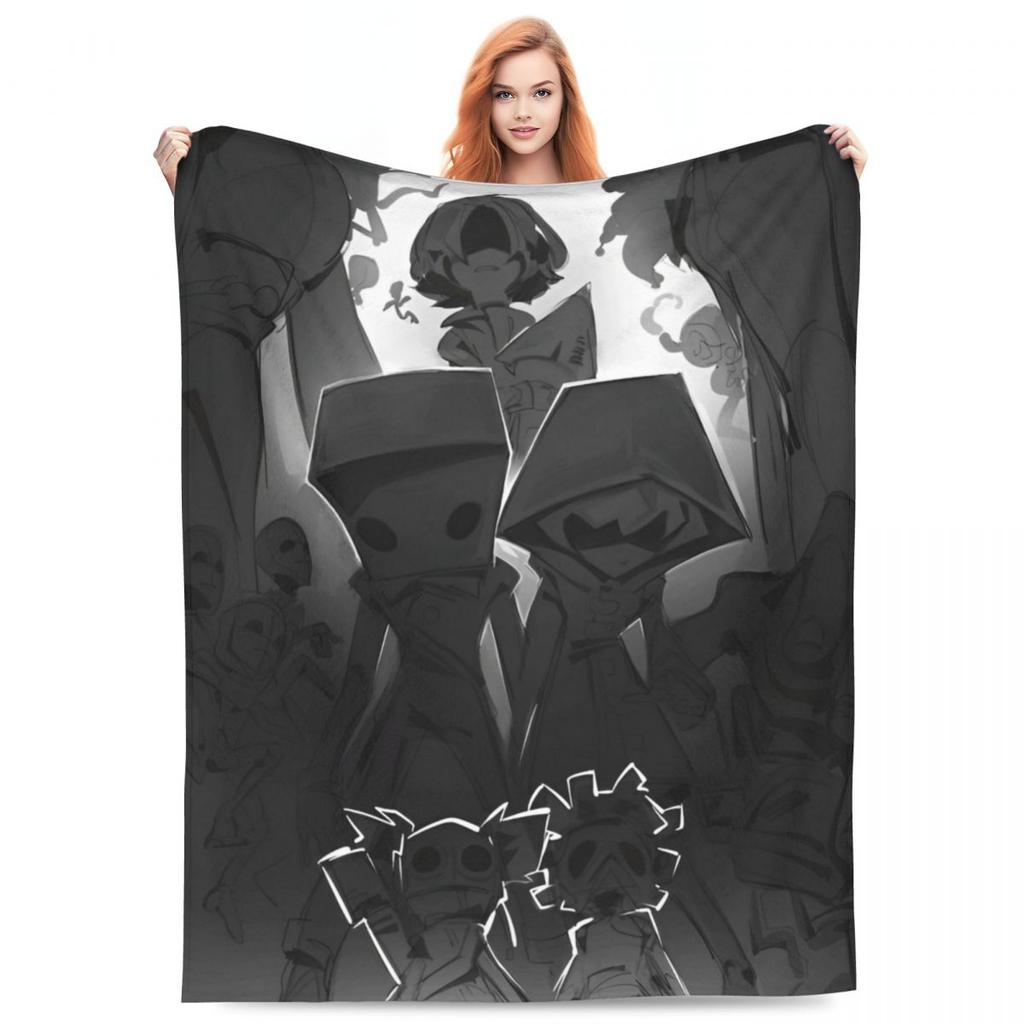 Little Nightmares Game Blanket Survival Horror Game Fuzzy Funny Warm Throw Blankets for Bed Sofa Spring Autumn