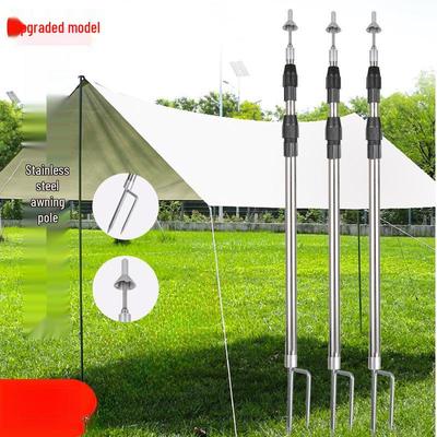 Retractable Tent and Awning Support Pole