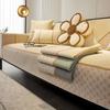 High End Light Luxury Chenille Sofa Cushion New Chinese Style Backrest Cover Four Seasons Universal Anti Slip Protective Sleeve