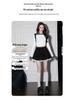 Lace-Trimmed A-Line Flare Skirt for Women - High Waist, Slimming, Sweet Style for Autumn/Winter 2025