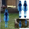 Halloween Outdoor Decor Yard Signs Scary  40cm Metal Twins Spooky Garden Stakes For Yard, Patio Garden Spooky Carnival Theme