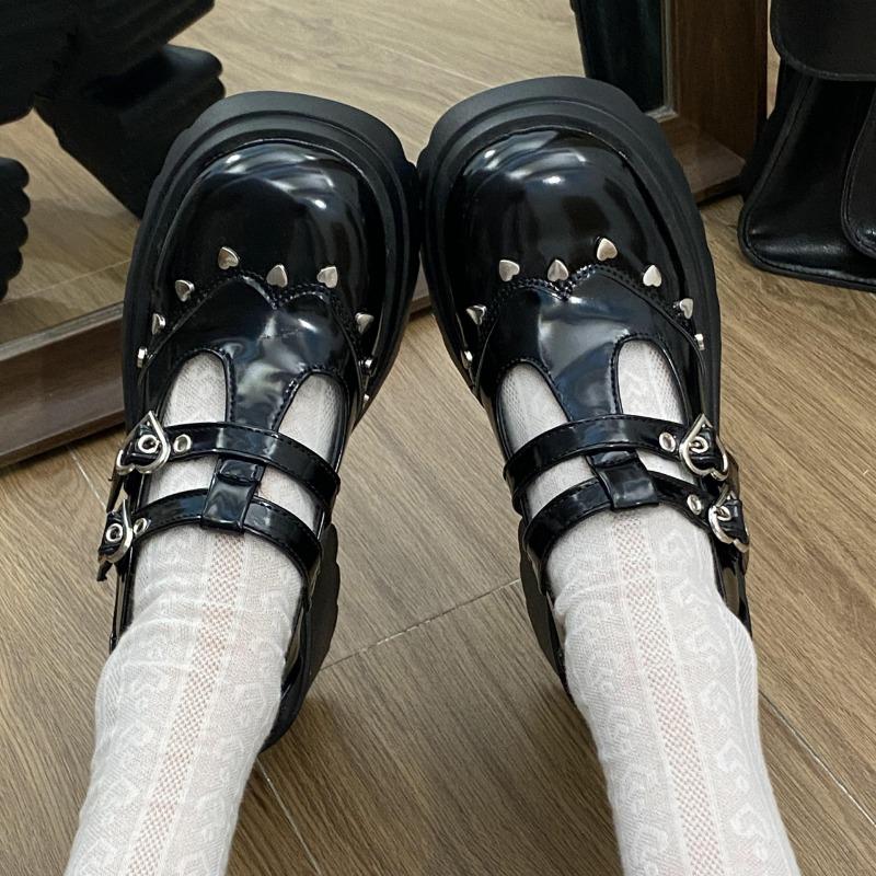 Mode 2025 Neuer Damen-Sommerstil Dicke Absätze High Heels Runde Zehen Modischer Stil Schuhe Dicke Sohle Mary Janes