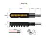 12V  LED Dynamic Flowing Moto Light Turn Signal Lights Indicators CNC Waterproof