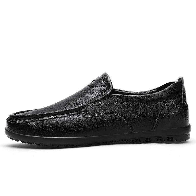 Men Dress Shoes Natural Leather Men's Brand Shoes Sale Formal Shoe Men's Cowhide Italian Genuine Leather Loafers Footwear Casual