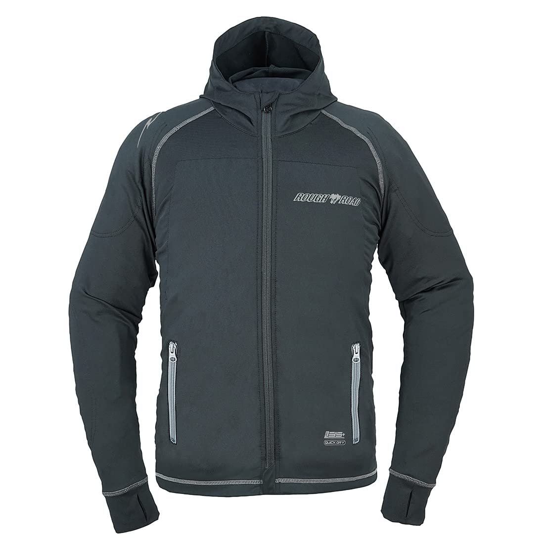 

ROUGH ROAD Motorcycle Armor RR7557 & Jacket, Hoodie, Black, XL, чёрный