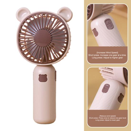 Mini Ventilatore Portatile 100 Velocità Piccolo Potente Carino Portatile Leggero Ricaricabile USB Ventilatore Personale Raffreddante per Viaggio Ufficio Casa