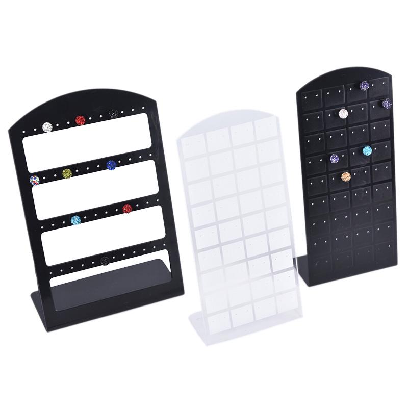 24/48/72 Holes Jewelry Organizer Holder Stand Plastic Earring Display Show Case