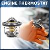 INFINAUTO Car Engine Coolant Thermostat for Toyota Camry Metal Silver 1 Piece Thermostat, 2.2 1991-1996, No. 9091603046, Tone,