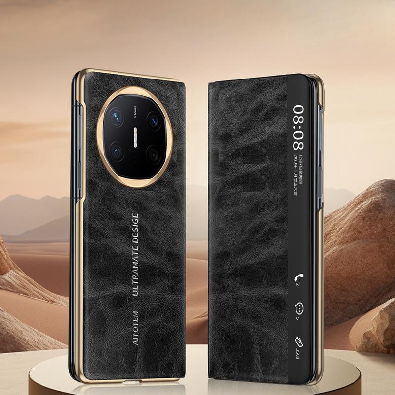 

Suitable for Huawei Matex6 Mobile Phone Case Smart Window Magnetic Plating X6 Collection Full-inclusive Anti-fall Business Leather Case Huawei Mate X6