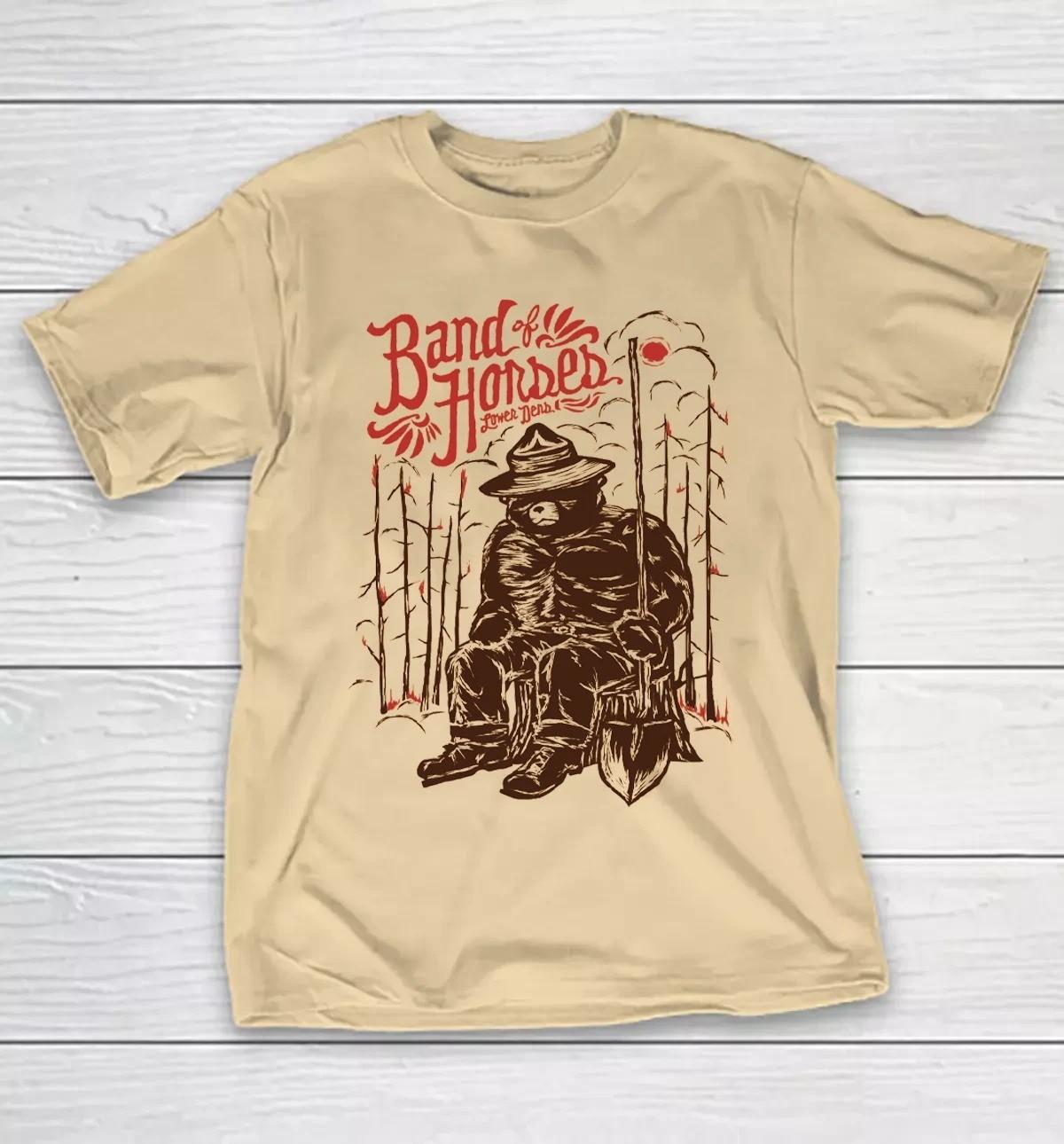 Hot Rare Band of Horses Band Lower Dens Beige S to 5XL Shirt SG485 S разноцветный