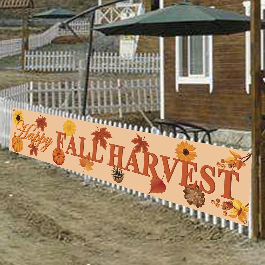 Thanksgiving Party Banner Autumn Thanksgiving Courtyard Decoration