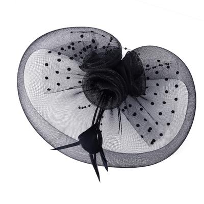 Elegant Veil Hat Headwear Lightweight Mesh Headdress Secure Nonslip For Women Girls Wedding Party Accessory