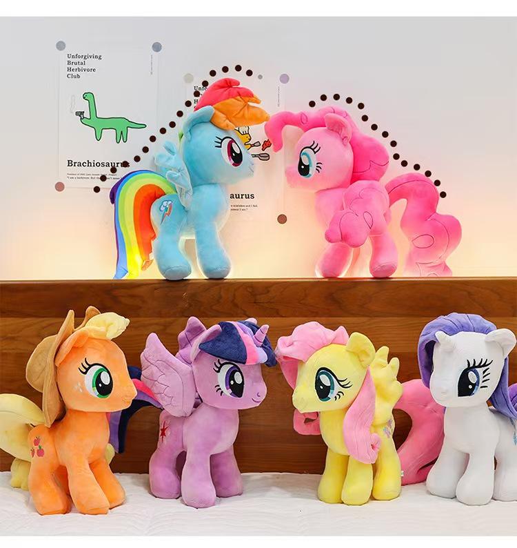 Little Pony Cute Plush Toy - Adorable Pet Pony Figure Cushion, Perfect Gift for Children's Birthdays