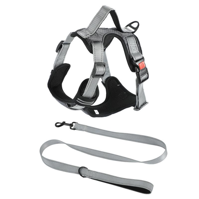 Dog leash vest type dog strap pet chest strap dog leash medium and large dog explosion-proof walking dog leash