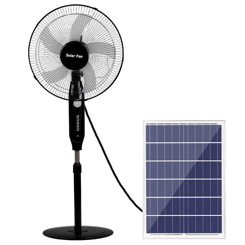 HuiXiang Dual-Use 16-inch Remote-Control Solar Charging Fan - Best-Selling Model in Southeast Asia