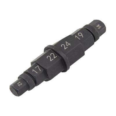 6 In 1 Motorcycle Hex Allen Axle Spindle Socket Adapter Tool Tire Removal Tool Carbon Steel Construction Simple Operate