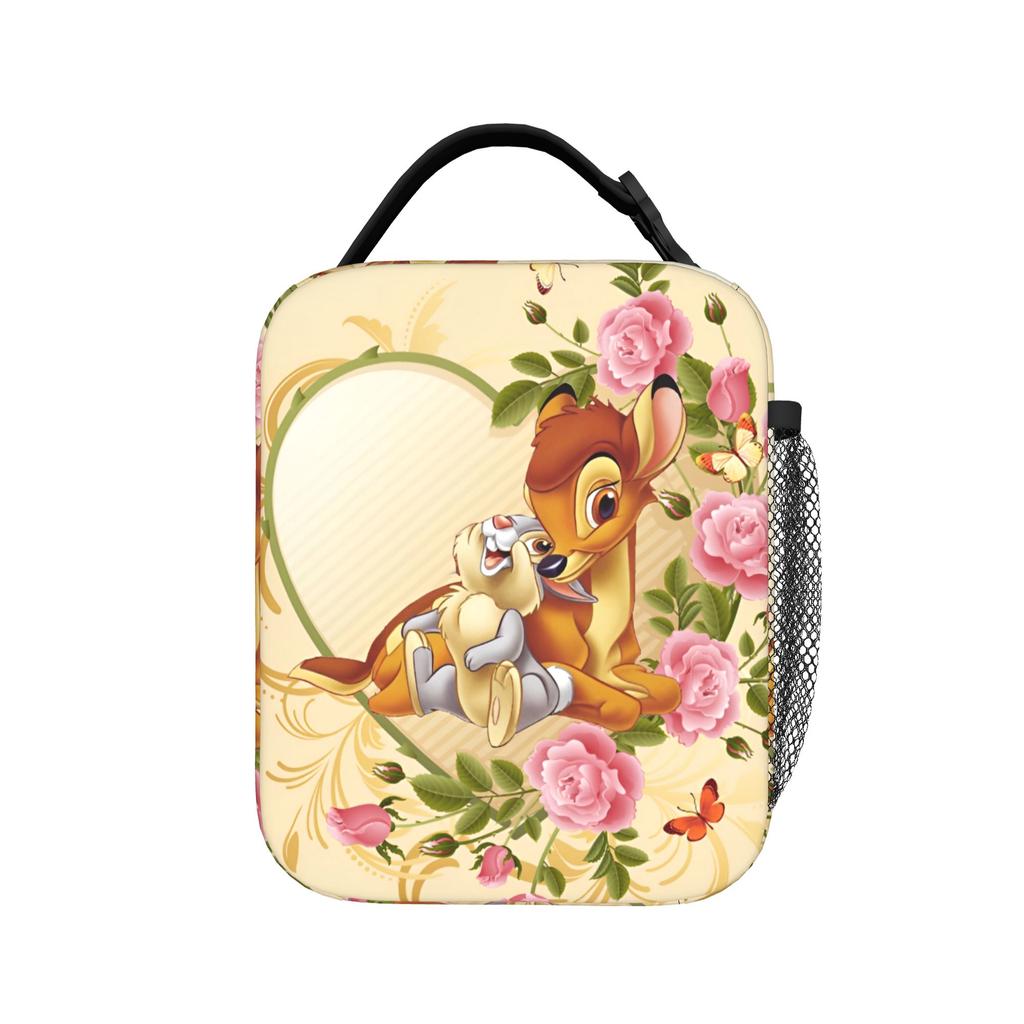 Cartoon Bambis Insulated Lunch Bag Portable Meal Container Thermal Bag Tote Lunch Box Beach Outdoor Men Women
