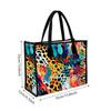Colorful Leopard Print Tote Bag Fashion Portable Casual Handbag For Daily Use