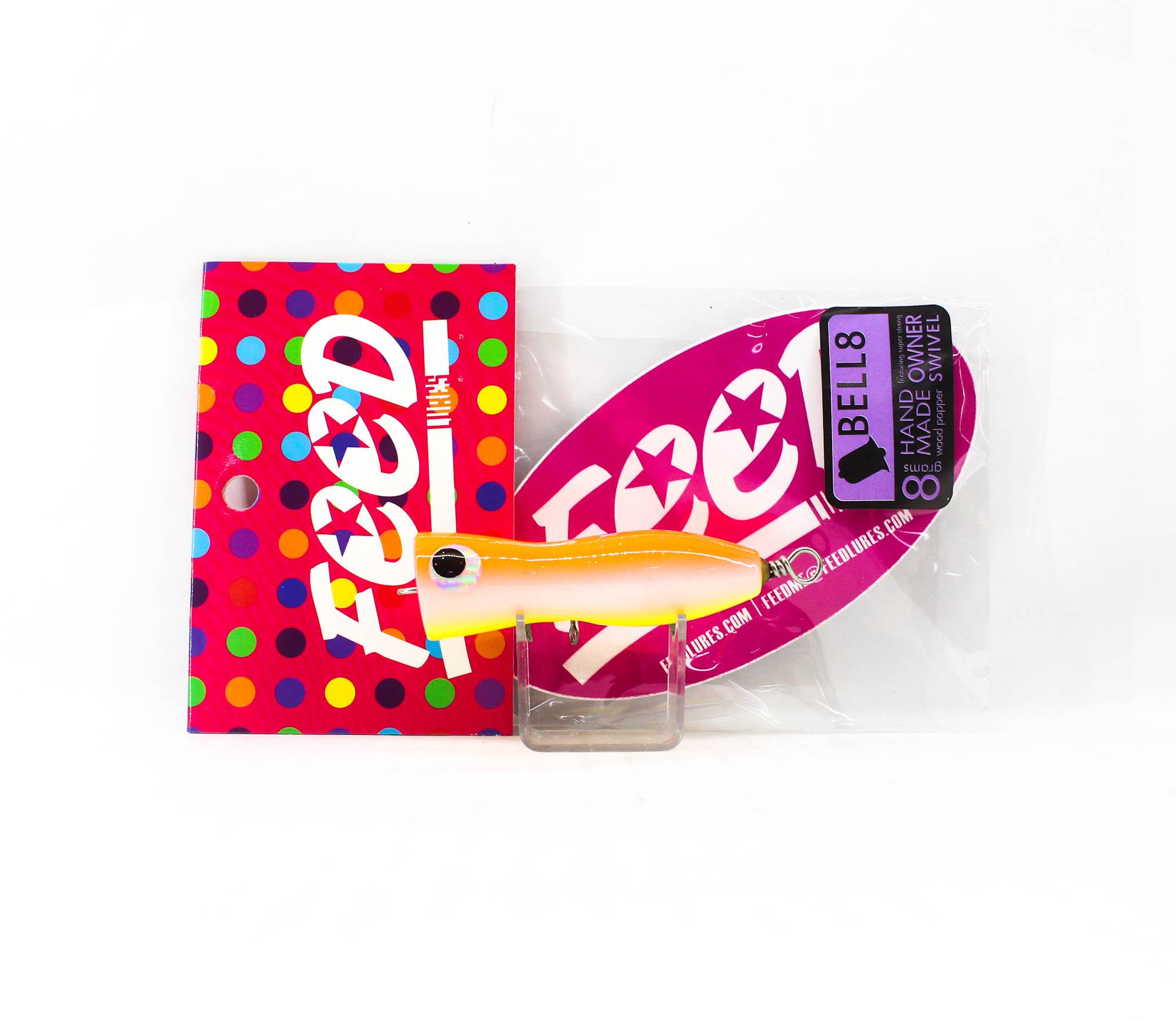 

Feed Lures Bell 8 Плавающая приманка из дерева ручной работы с поппером 8 грамм 25 (6025)