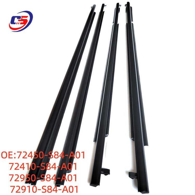 Honda Accord 98-02 Window Trim Strips (72450-S84-A01 & 72410-S84-A01) Includes 72950/72910-S84-A01