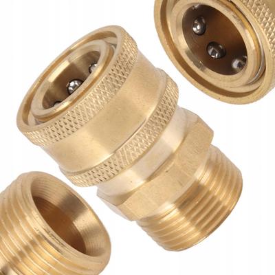Basınçlı Yıkama Makinesi için Pirinç Adaptör – M22x1,5mm Dişli 1/4"" Hızlı Bağlantıya | Yüksek Uyumluluk | Dayanıklı Üretim