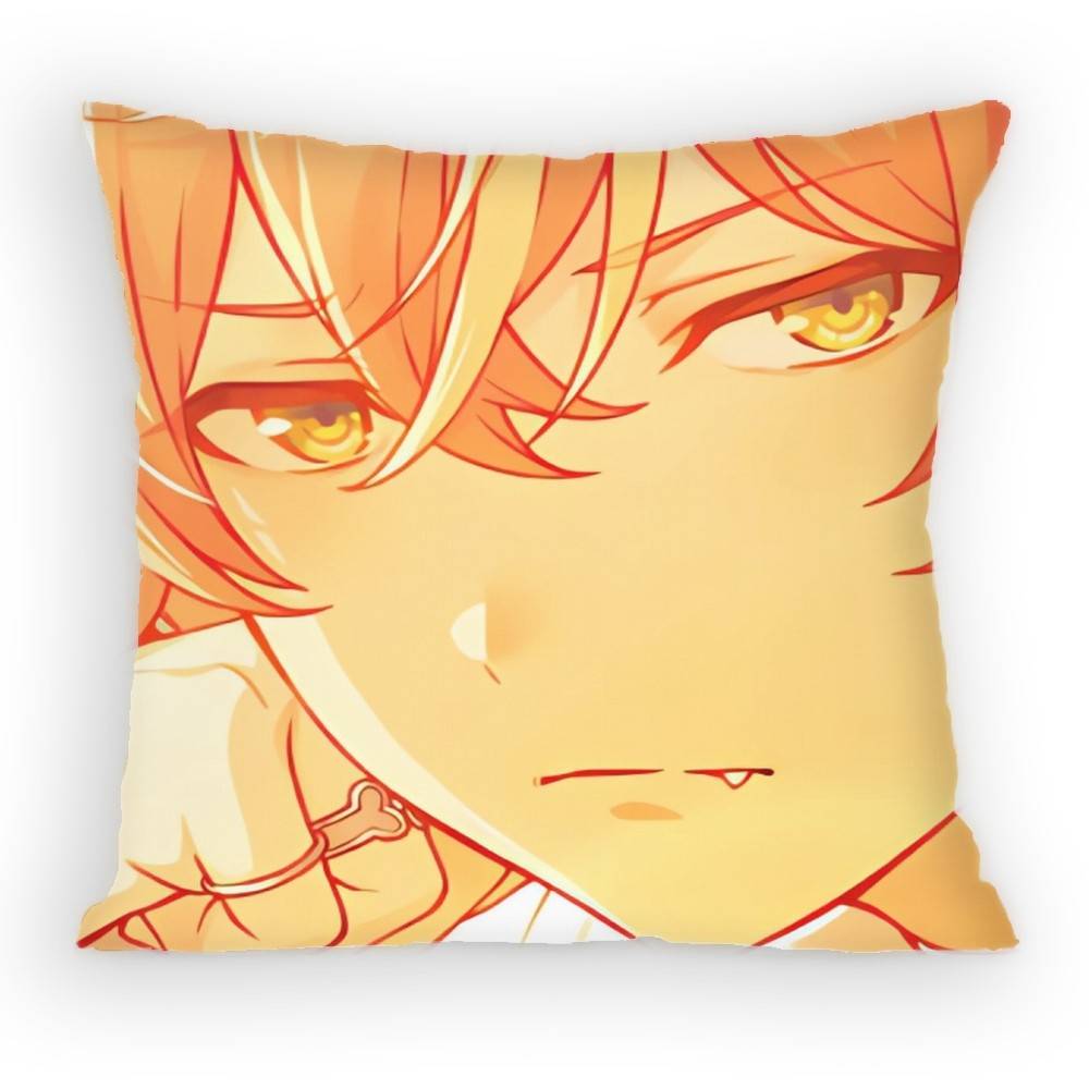 Project Sekai Anime Shinonome Akito Pillow Case Anti-Dustmite Pillowcase Invisible Zipper Silky Short Plush Sofa Cushion Cover