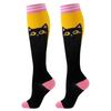 5 Pairs Cat Compression Socks Nurse Compression Socks Sport Knee High Compression Stocking