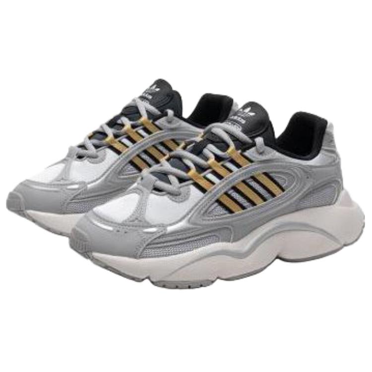 Adidas Originals Ozmillen Soft Comfortable Durable Non-Slip Low-Top Lifestyle Casual Shoes Women Casual Shoes White Gray JI3123