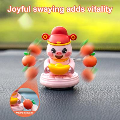 Auto Armaturenbrett Ornamente Schüttelfeder Tierfigur Glücksbringer Autodeko für Fahrzeug Armaturenbrett Automobil LKW SUV Innenraum Pendeln