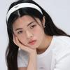 Clover Heart PU Hairband Ivory