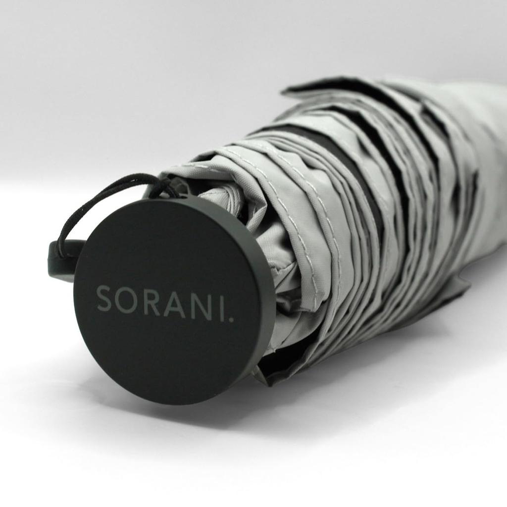 Nifty Colors Folding Umbrella Sorani Carbon Lightweight Mini 60 5206GY Light-Blocking