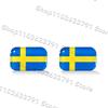 4 pièces Créatif 3D Époxy Silicone Drapeau Suédois Emblème Poignée de Porte de Voiture Autocollant Décoratif Pour Volvo XC40 XC60 XC90 V60 V40 S90 S60